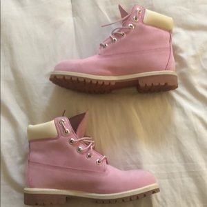 Pink Timberland Boots